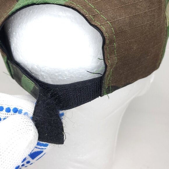 Rubies Costume Camo Baseball Hat Cap Mens OSFM Green Hook Loop Adjustable Strap - Picture 4 of 9